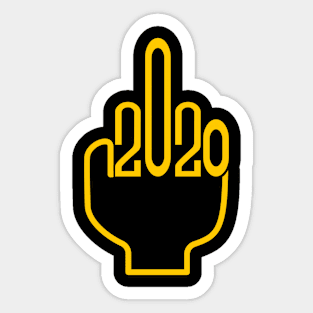 F**K 2020 (yellow) Sticker
